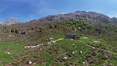 Panoramica 360 baita piazzoli, monte alben