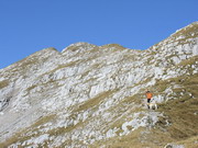si sale sulla cresta verso la cima