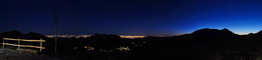 Panoramica notturna dal rifugio Capanna 2000